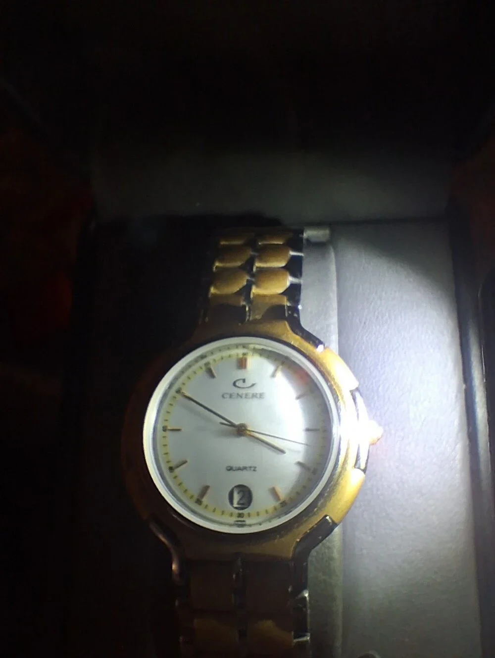Vintage Cenere Gold Men's Quartz Watch - Gold Dial (New)